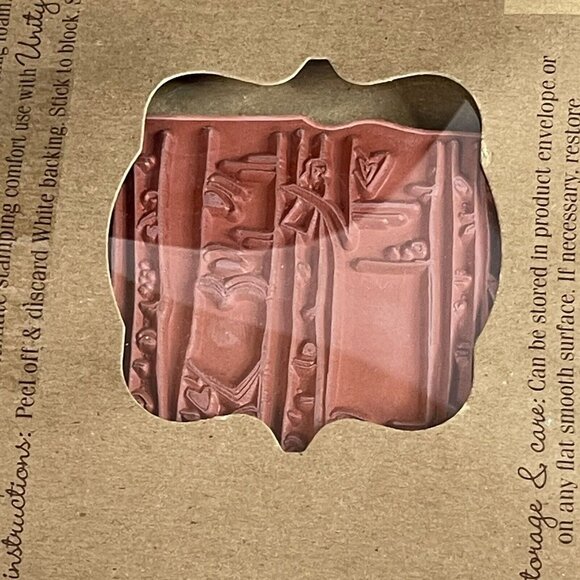 Unity Stamp Company SO & SO LOVE Stamp US-517A Heart Carved Trees - Picture 8 of 8